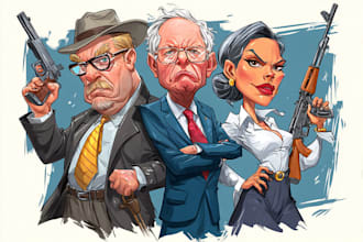 do political caricature and cartoon