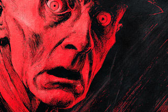 make an dark,horror, creepy illustration with vintage comic art style