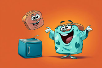 draw any object as a cartoon character