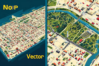 draw vector map in illustrator