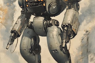 do your mecha robot fanart or original in digital artwork