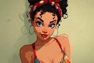 create an pin up girl and pin up girl