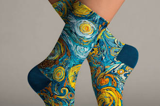 design custom and unique socks design