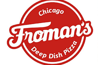 design a minimalist and creative pizza restaurant logo