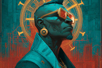 create a custom cyberpunk logo design