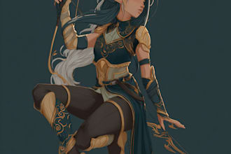 draw your fantasy, dnd, world of warcraft character