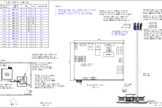 draft architectural layouts and working drawings in autocad
