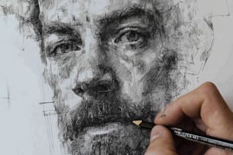 draw abstract portrait art