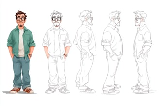 do a character of comic or design