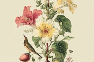 do botanical illustration with scientific focus