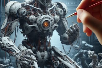 draw any concept, item, fantasy, armor, mecha weapon