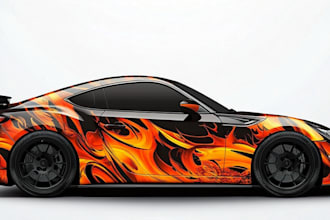 design professional vehicle wrap, car wrap, van wrap design