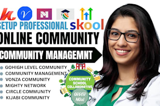 setup skool community ghl crm mighty networks circle so kajabi community manager