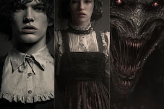 design fantasy horror and fantasy horror character
