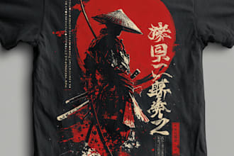 draw your japanese t shirt illustration