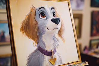 design custom disney pet portrait