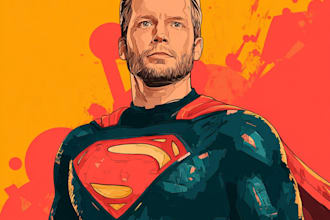 customized you in a superhero famous character