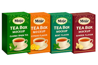 design professional packaging box, pouch, and label with mockup