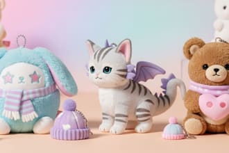 make custom plush toy handcrafted stuffed animals amigurumi toys plush doll