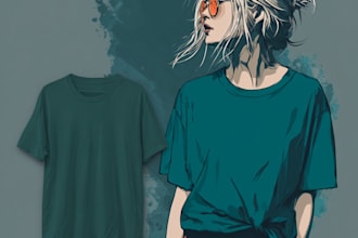 draw t shirt vector illustration