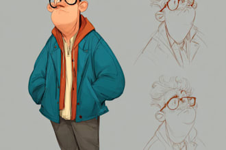 do a character of comic or design