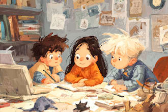 do children book illustrations, comic and artworks