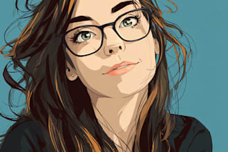 draw cartoon vector portrait from your face