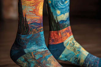 create digital pattern socks design