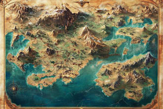 do fantasy dnd battle map illustration,world map design, map maker,rpg map