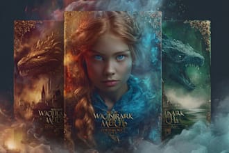 create horror fantasy book covers or ebook design