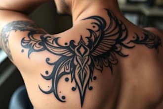 design a polynesian maori tribal tattoo