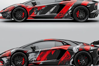 create car wrap, car wrap design , van wrap design
