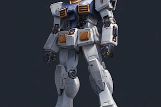 draw custom mecha robo illustrations for comics