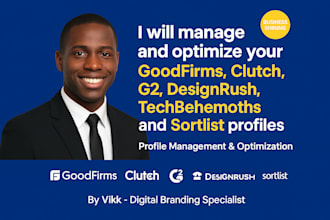 goodfirm clutch designrush management techbehemoths g2 sortlist ORM management
