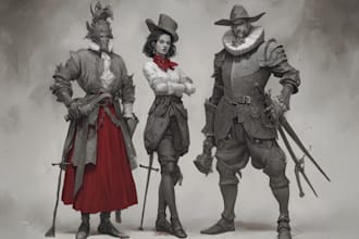 bring your characters to life with professional concept art