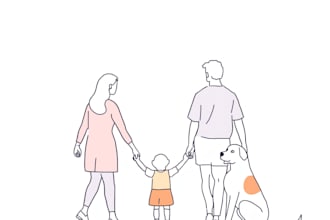draw any vector minimalist line art, one line art illustrations