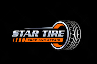 design modern stunning automotive, repair and auto tire logo