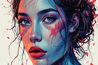 make your vector art portrait art