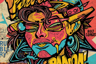 draw amazing cartoon pop art