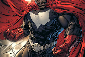 make concept art superhero character comic style