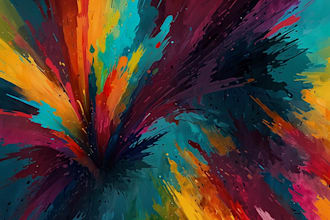 paint digital abstract art works