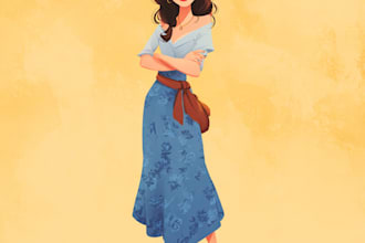 draw disney cartoon portrait