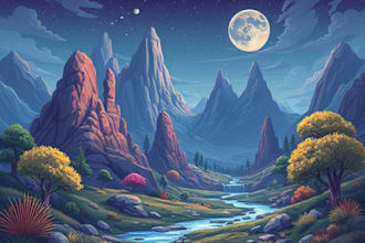 design stunning fantasy landscape