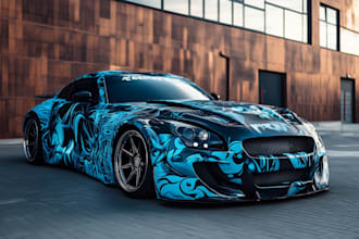 design awesome car, van, vehicle wrap design and vehicle
