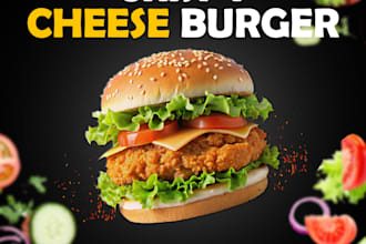 design creative food poster designs for restaurants
