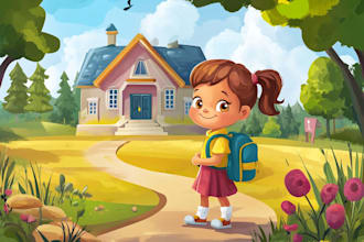 children book illustration, children book, kids illustration