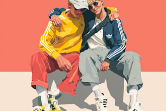 create cool family portrait, and friendship portrait