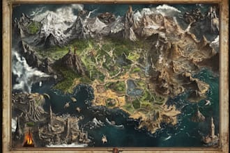 do fantasy map design map maker vector map