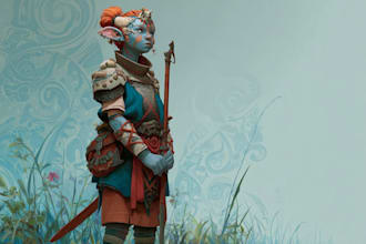 design a fantasy, dark fantasy character concept