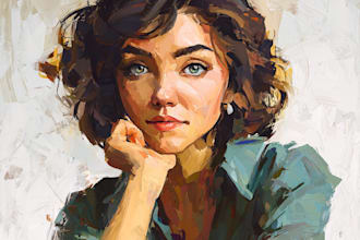 paint digital oil painting portrait